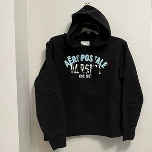 Aeropostale hooded sweatshirt, black, size Med.